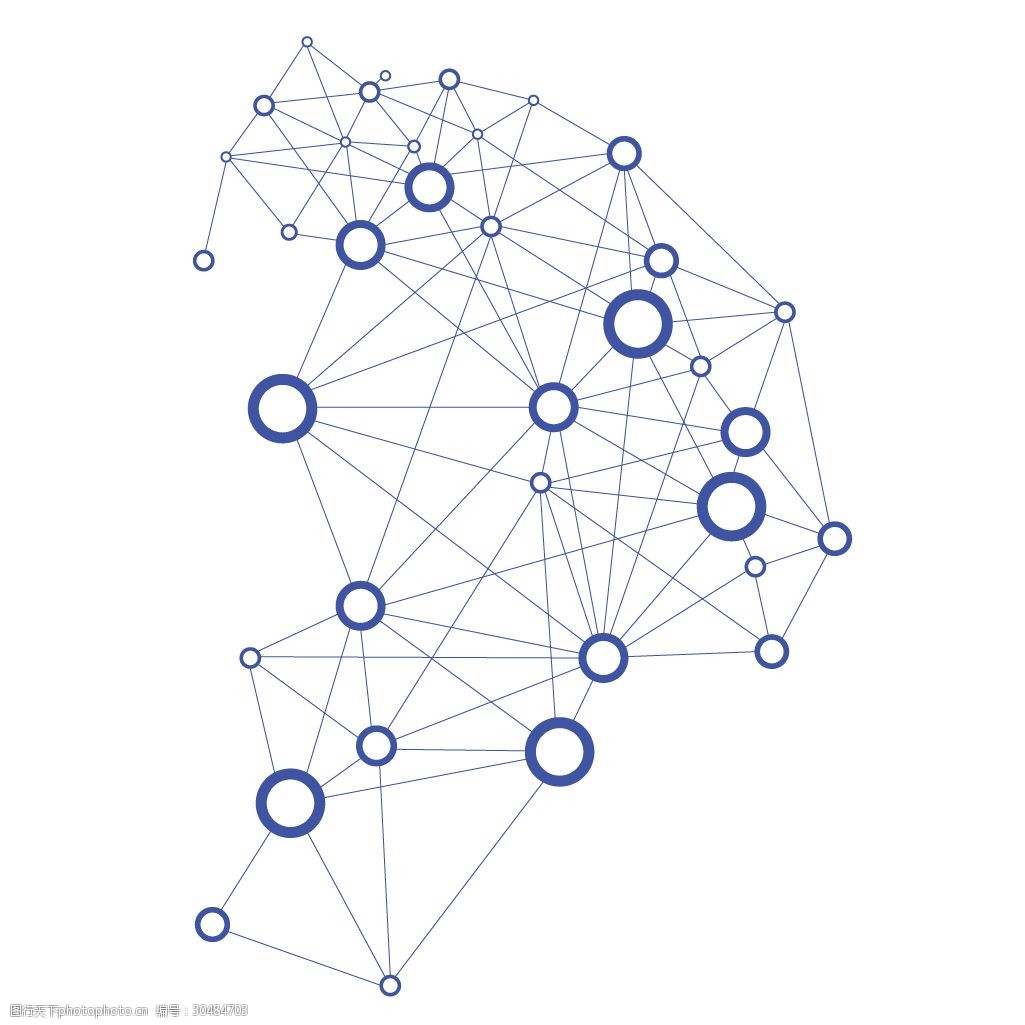 科技分子结构矢量图