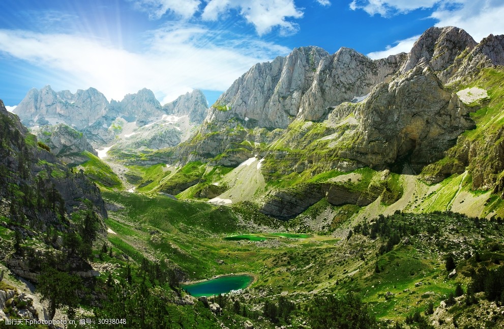 高山风景群山景色