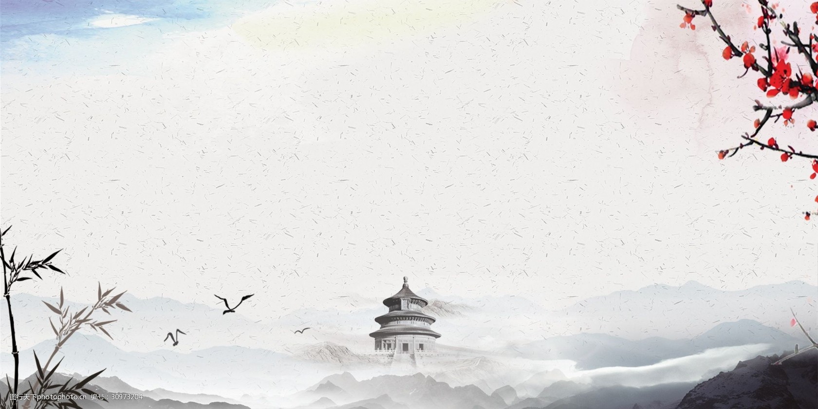 古典古风中国风水墨背景