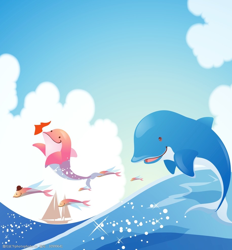 关键词:海豚 大海 蓝色 卡通 天空 设计 动漫动画 动漫人物 79dpi jpg