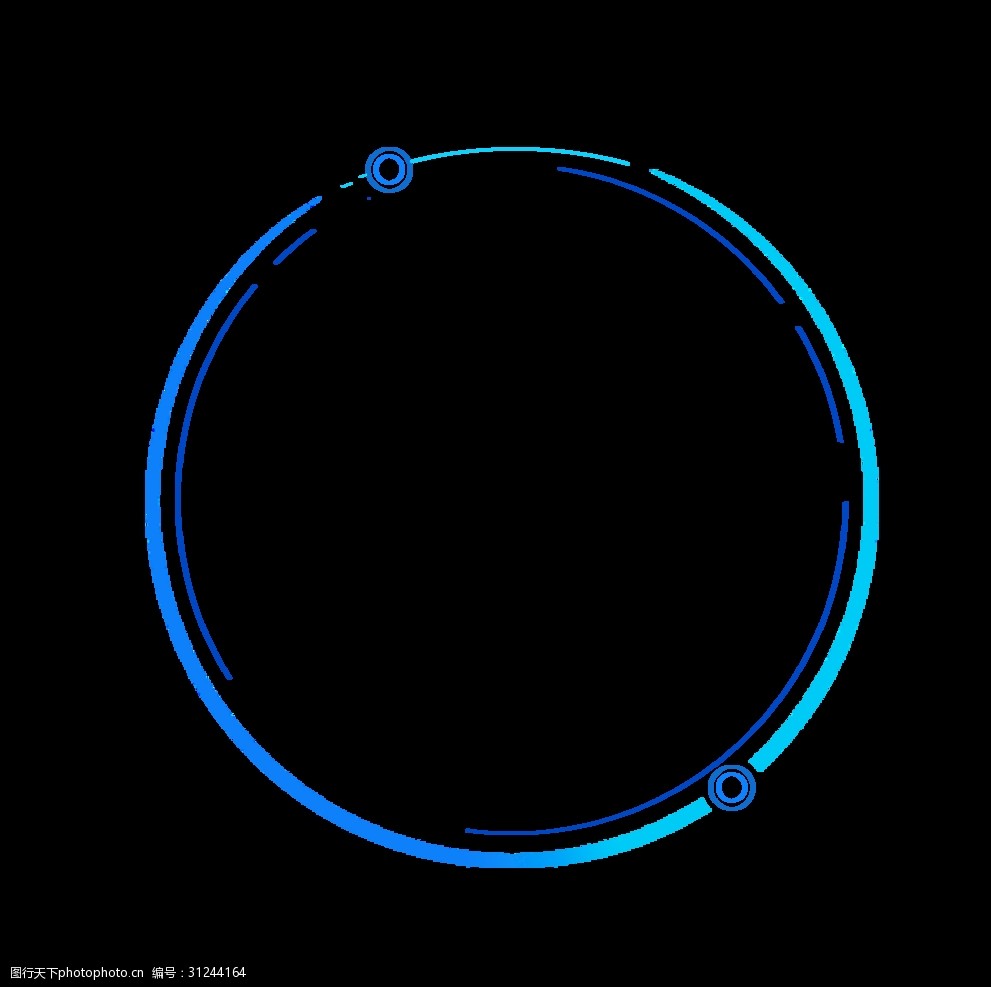 炫酷 科技 圆圈 时间 蓝色 设计 标志图标 其他图标 118dpi png