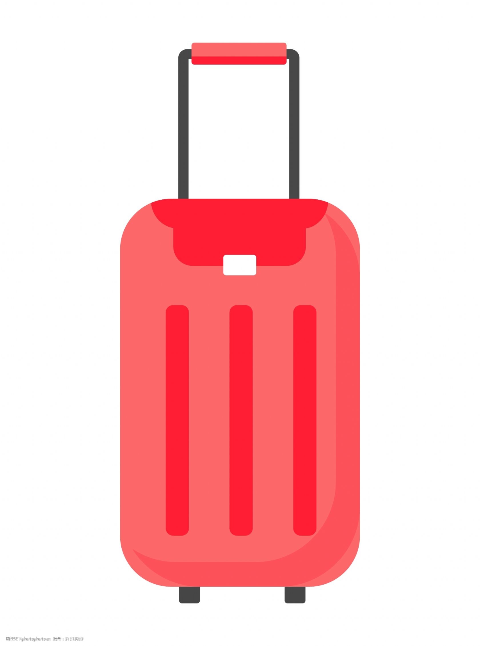 红色箱子 手提箱 旅游用品 卡通拉杆箱 红色旅行箱 手提行李箱 旅游箱