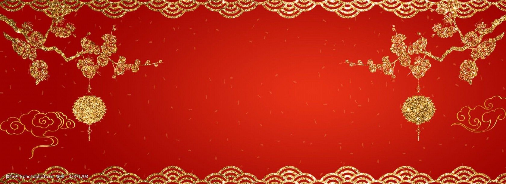 创意简约鎏金中式背景