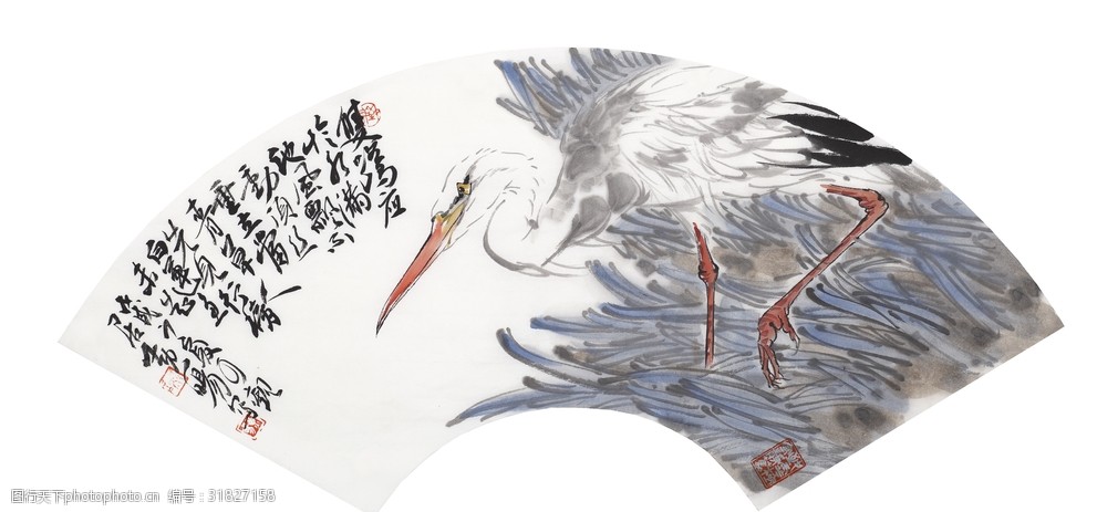 黄晓明写意花鸟