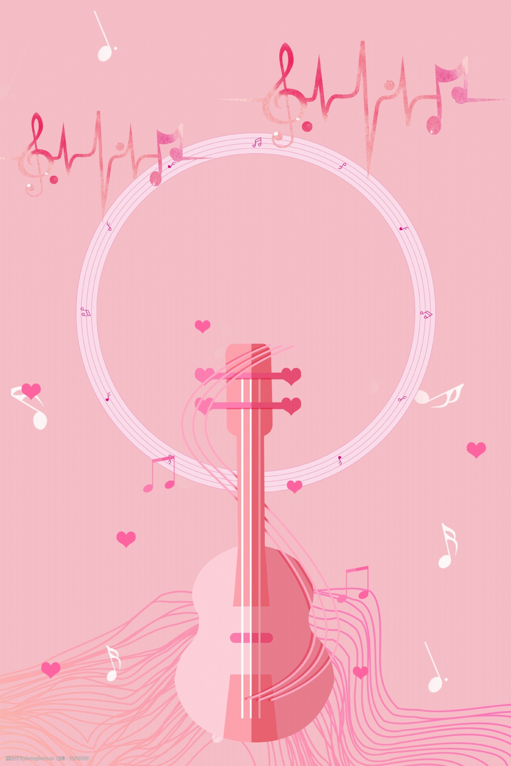 关键词:简约粉色音乐海报背景 音乐 音符 音乐节 乐器 吉他 粉色 线条