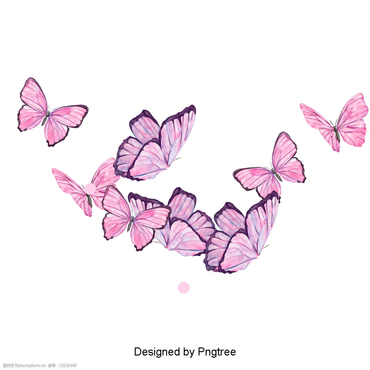 关键词:美丽卡通蝴蝶虫设计 卡通手绘蝴蝶昆虫美学浪漫图案花植物自然