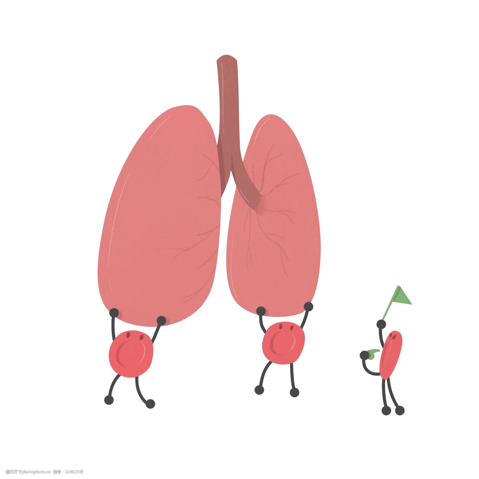 关键词:卡通粉色肺部插画 粉色的肺部 人体器官 健康的肺部 可爱的