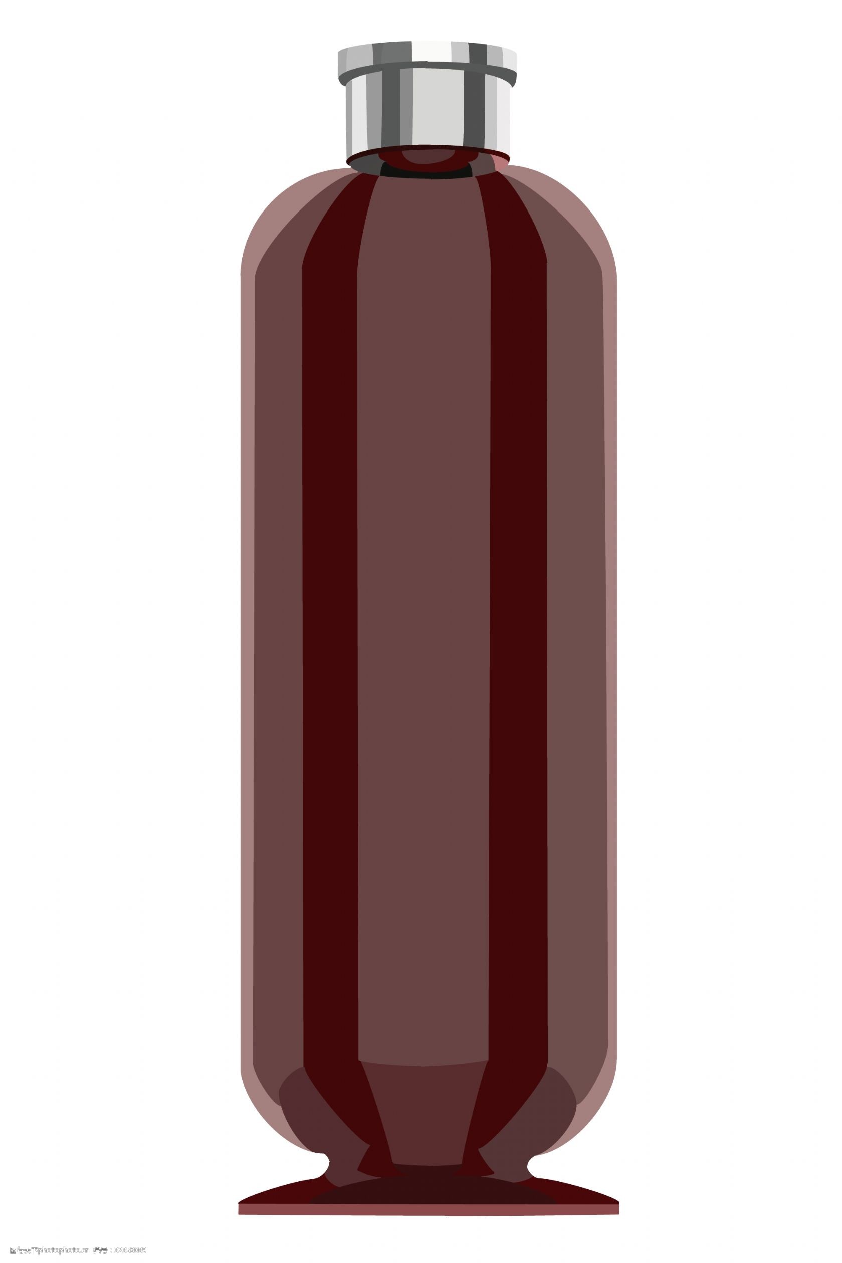 漂亮瓶子卡通插画