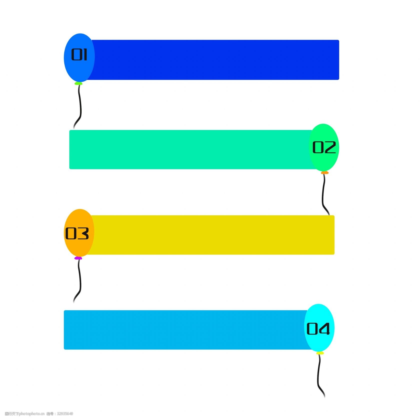 词:彩色气球条例边框 彩色的气球 蓝色的气球 蓝色的边框 四个小条框