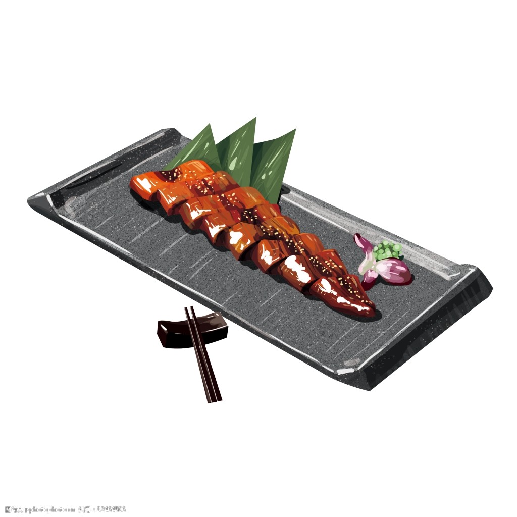 卡通美食烤肉免抠元素