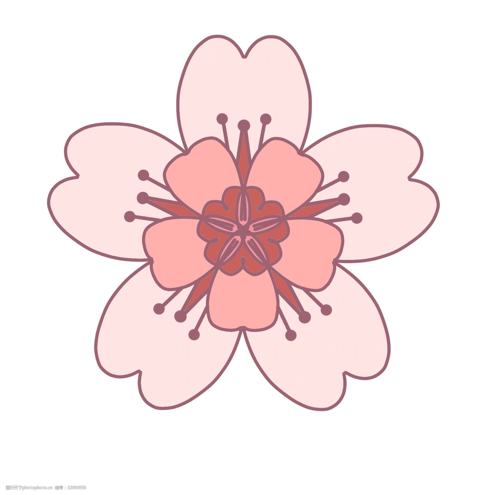 日本樱花 漂亮的樱花 粉色的樱花 创意樱花 立体樱花 卡通樱花 樱花