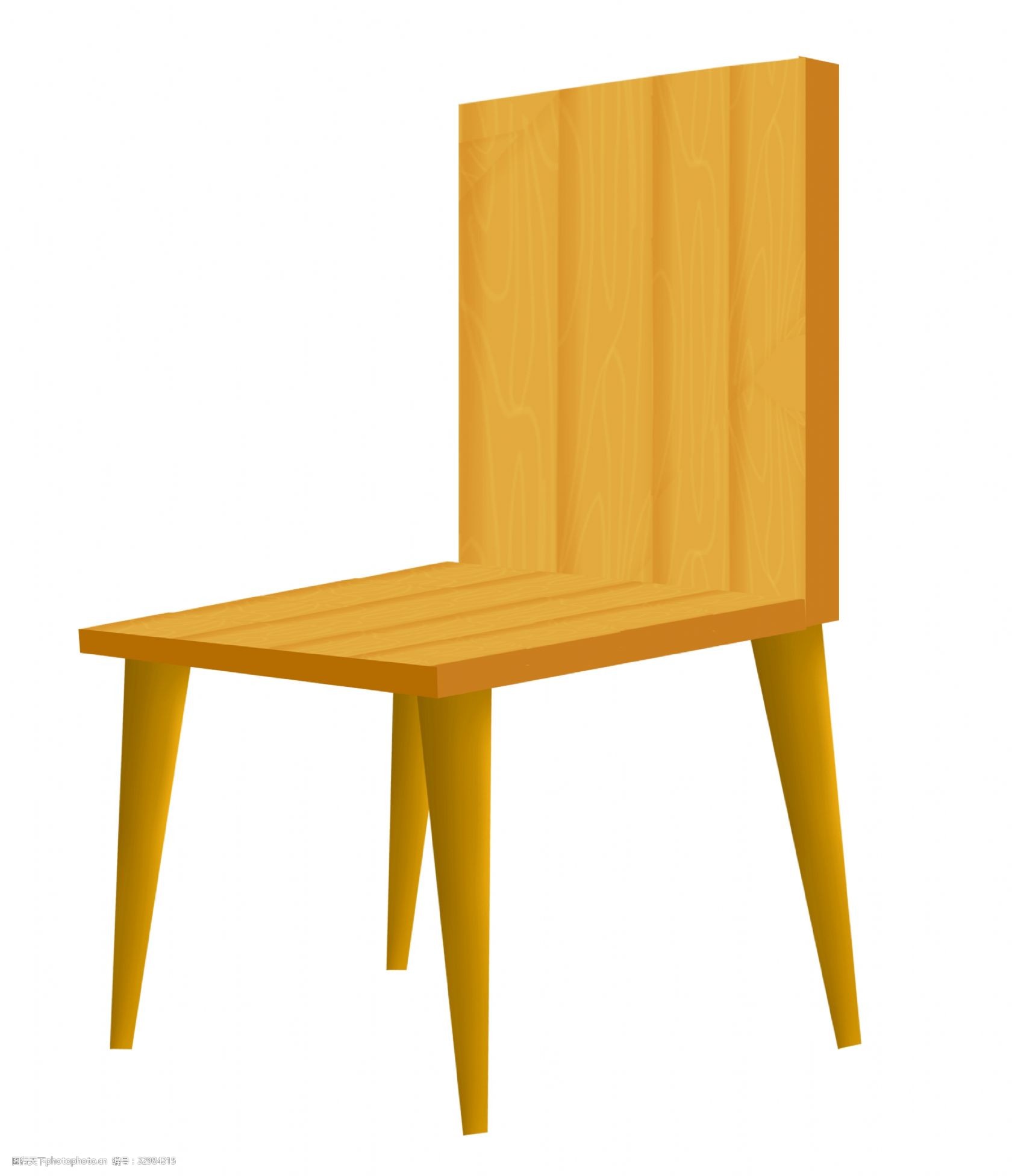 关键词:棕色的木质椅子插画 棕色的椅子 卡通插画 椅子插画 家具插画