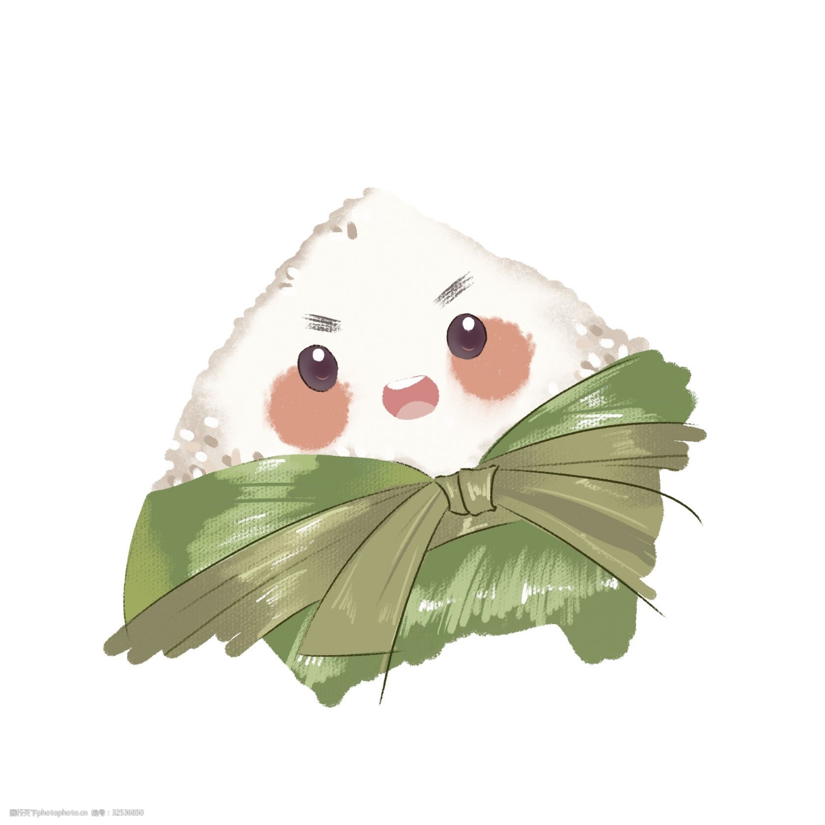 卡通可爱端午节粽子插画设计