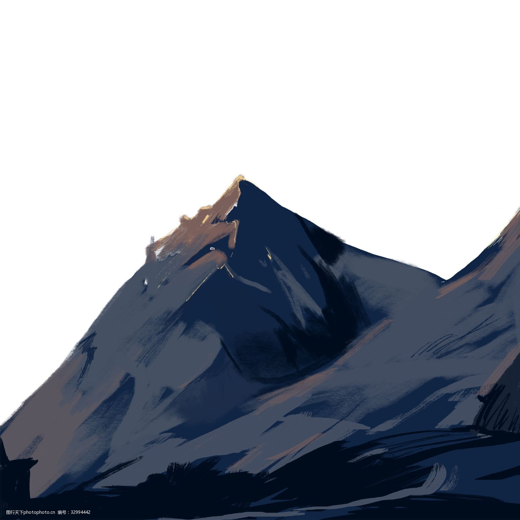 耸立的山峰免抠图 喜马拉雅山 山峰 冰山 免抠图 插图 威严耸立 大山