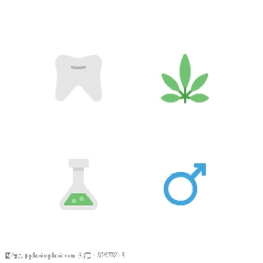 彩色创意医疗健康图标元素