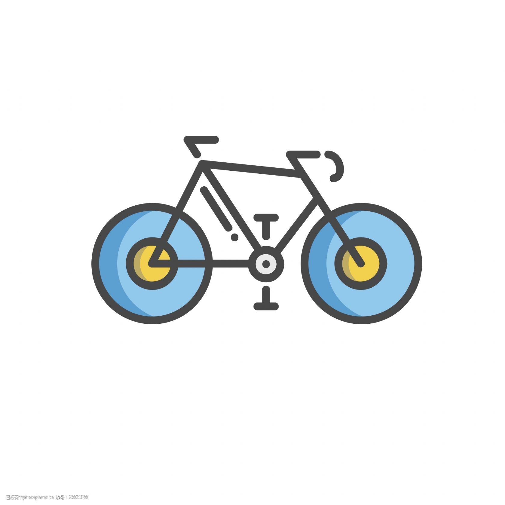 关键词:卡通自行车 单车 自行车 扁平化ui ui图标 手机图标 界面ui