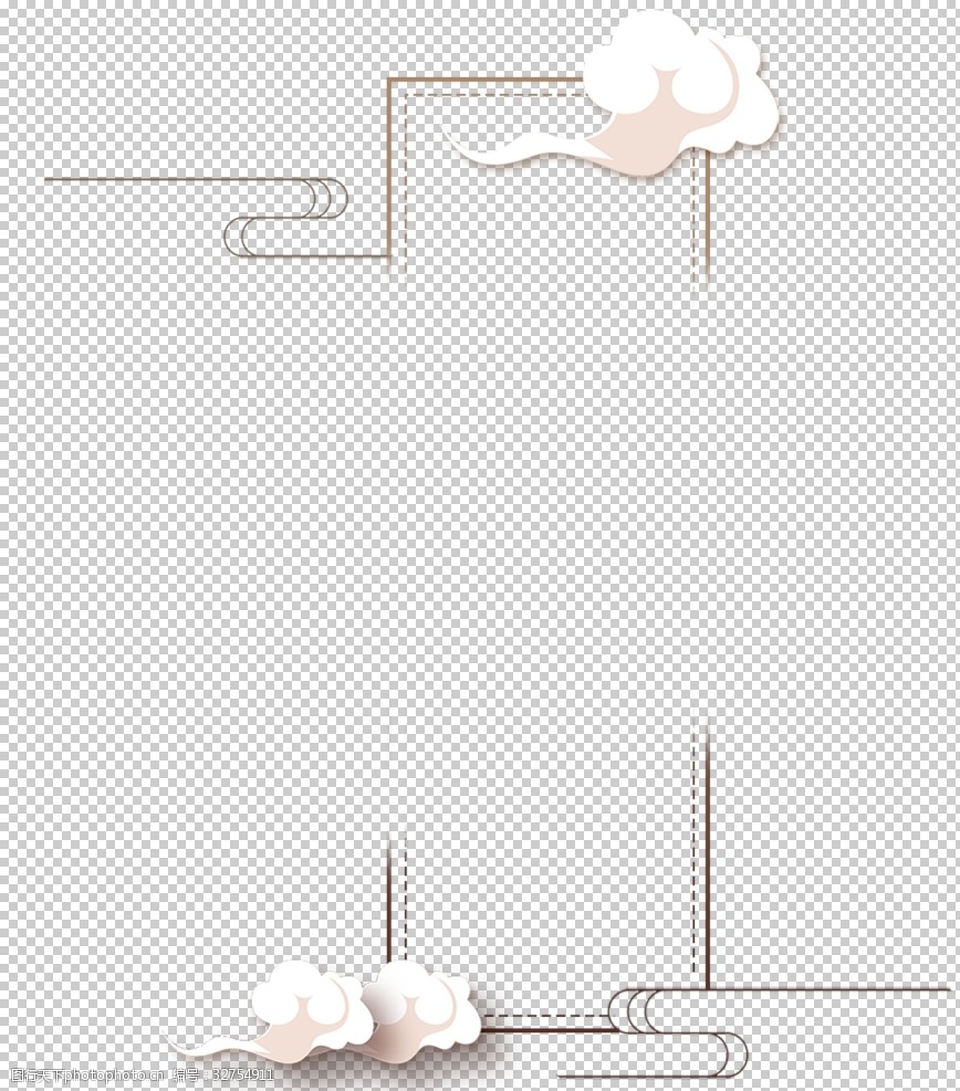 设计图库 其他 其他图片素材  关键词:祥云中式文字框 背景边框 底纹