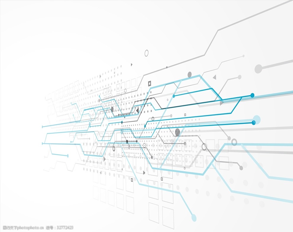 白色科技线条背景