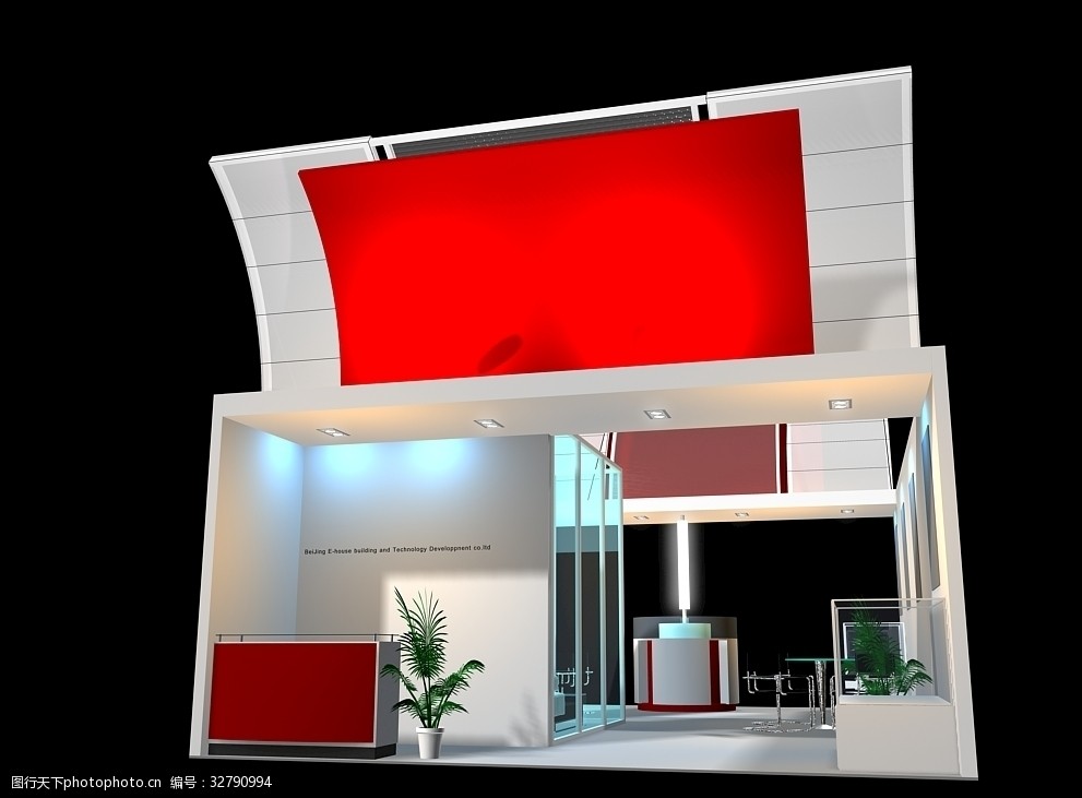 关键词:展台 3d展览设计 展台设计 简洁 大气 大气展台 简约 创意展台