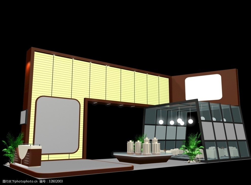 关键词:展台 3d展览设计 展台设计 简洁 大气 大气展台 简约 创意展台