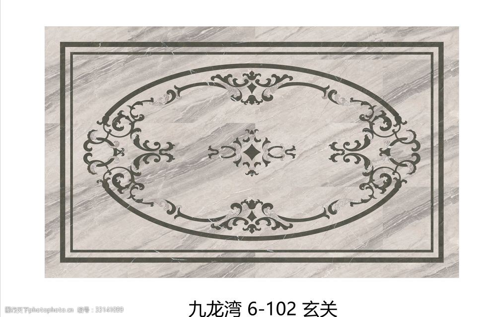 cad玄关拼花水刀