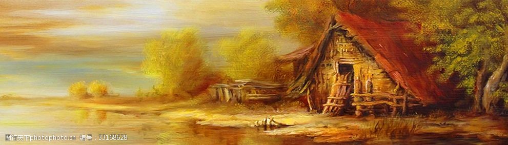 唯美浪漫油画背景图