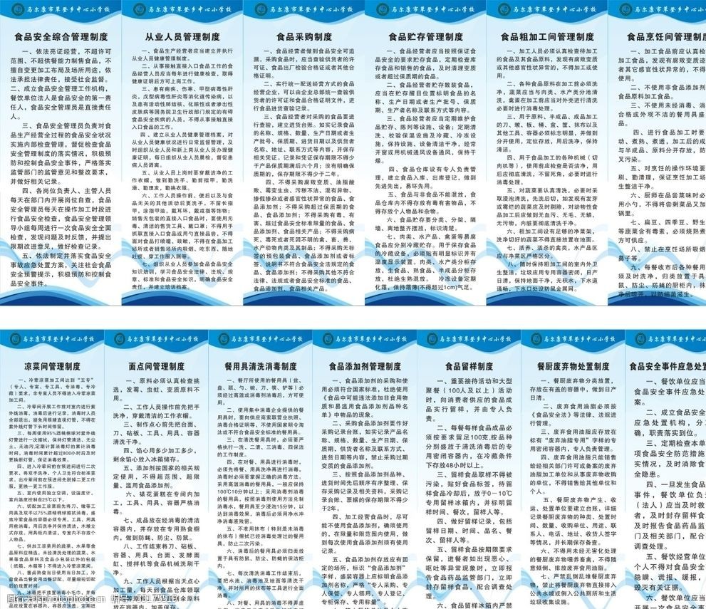 餐饮食品安全管理制度