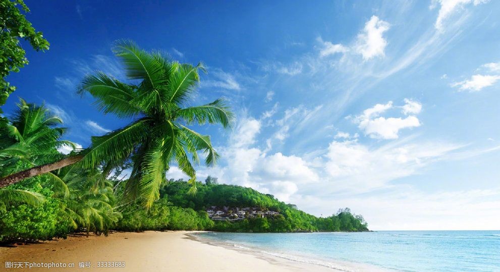 清爽唯美的海滩 唯美 海滩 高清 清新 蓝色 自然风光 清爽 风景 摄影