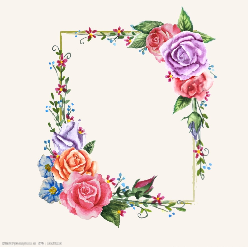 关键词:彩绘花卉边框 彩绘 花卉 花纹 边框 鲜花 设计 底纹边框 花边
