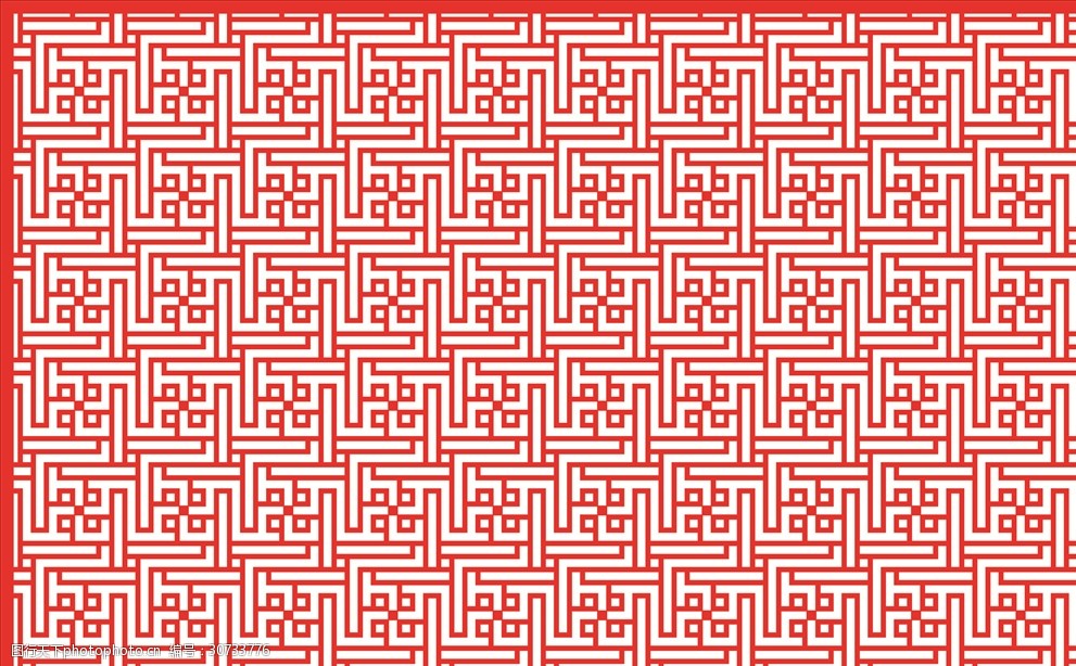 古建花纹镂空花纹中式窗花