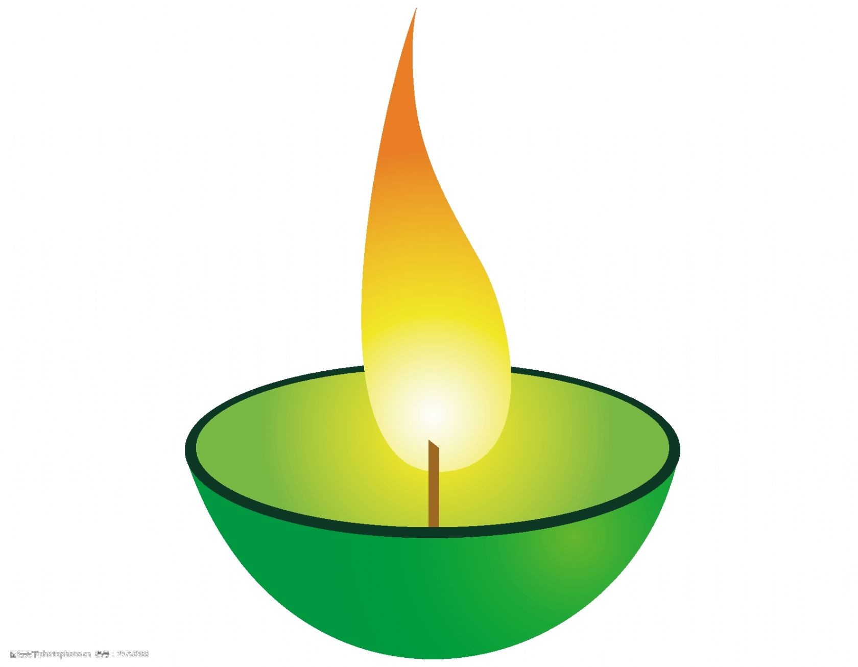 卡通灯光灯油元素