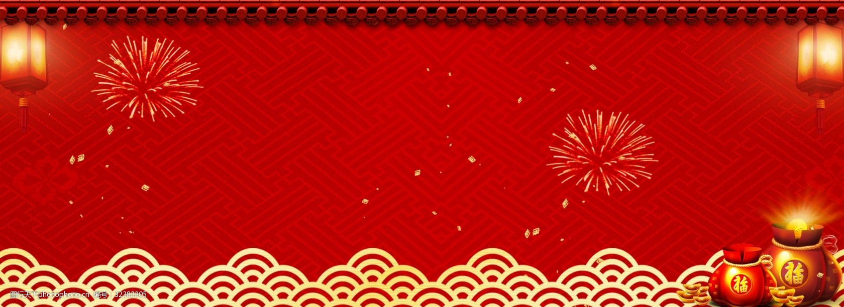 2019豬年喜慶新年banner圖片-圖行天下圖庫