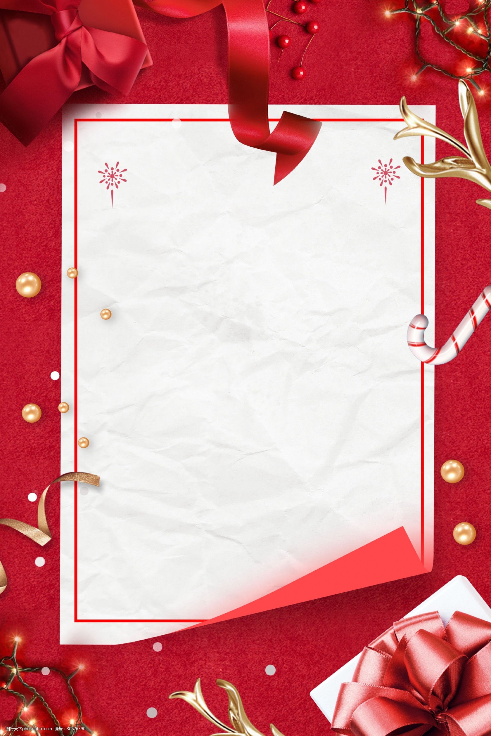 2019猪年春节促销海报背景素材