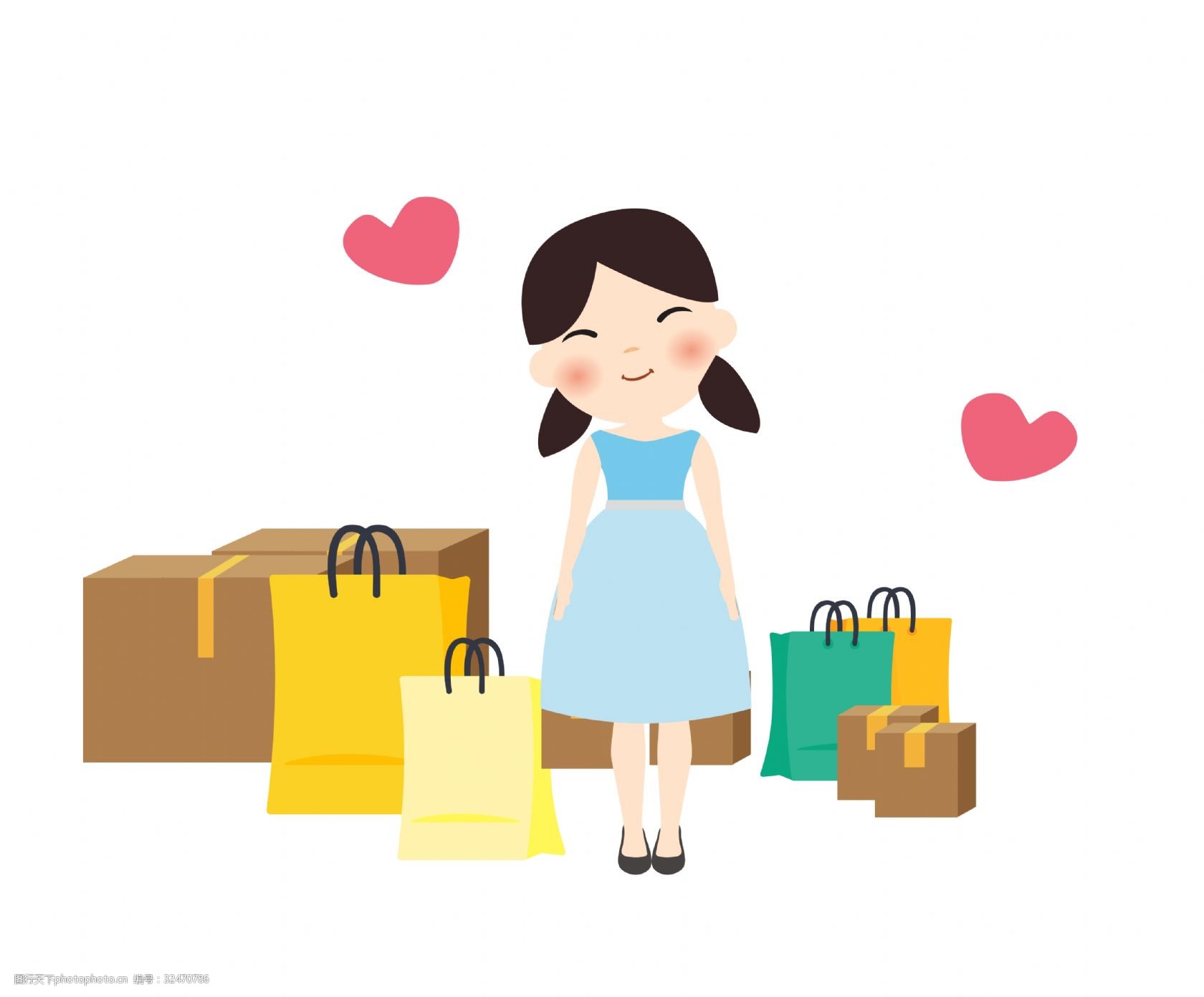 购物狂欢买家秀人物