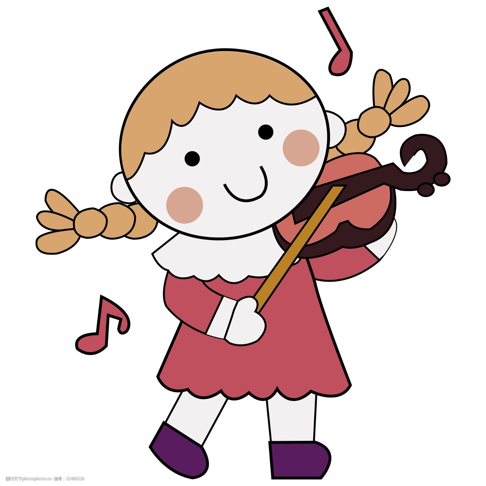 拉小提琴单张女孩人物速写练习 超清-学习经验分享