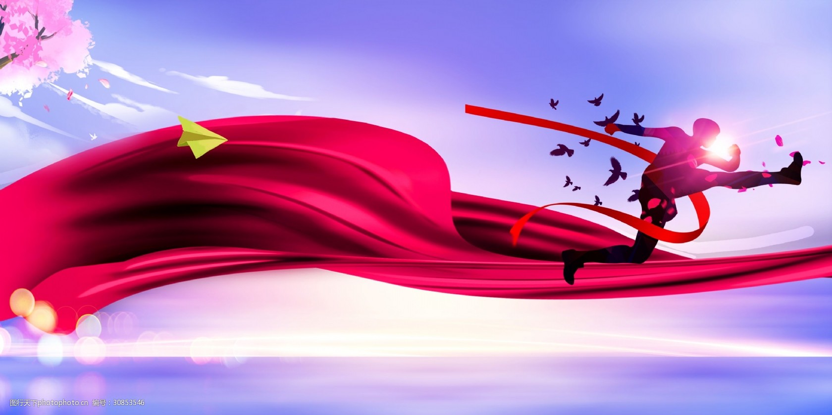 2019跨越年会背景素材