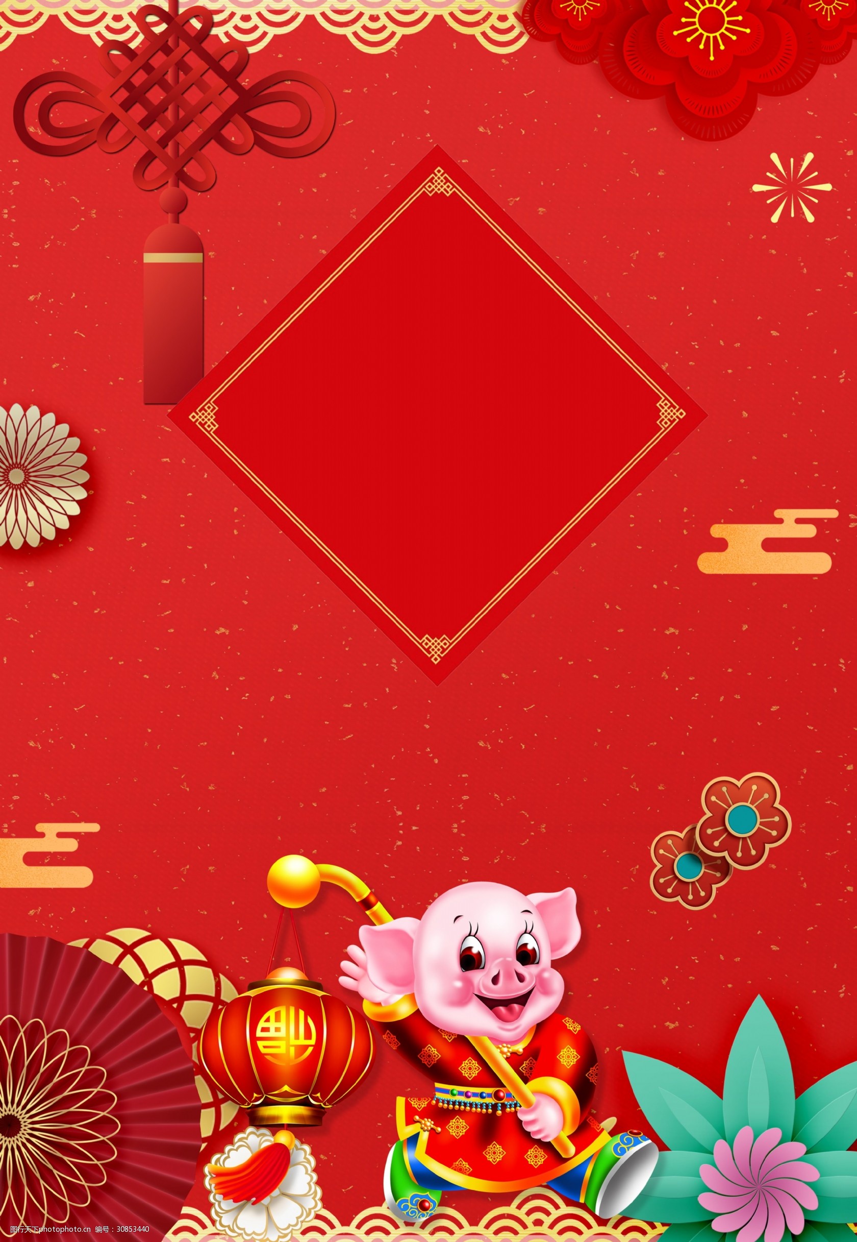 2019猪年贺岁背景素材