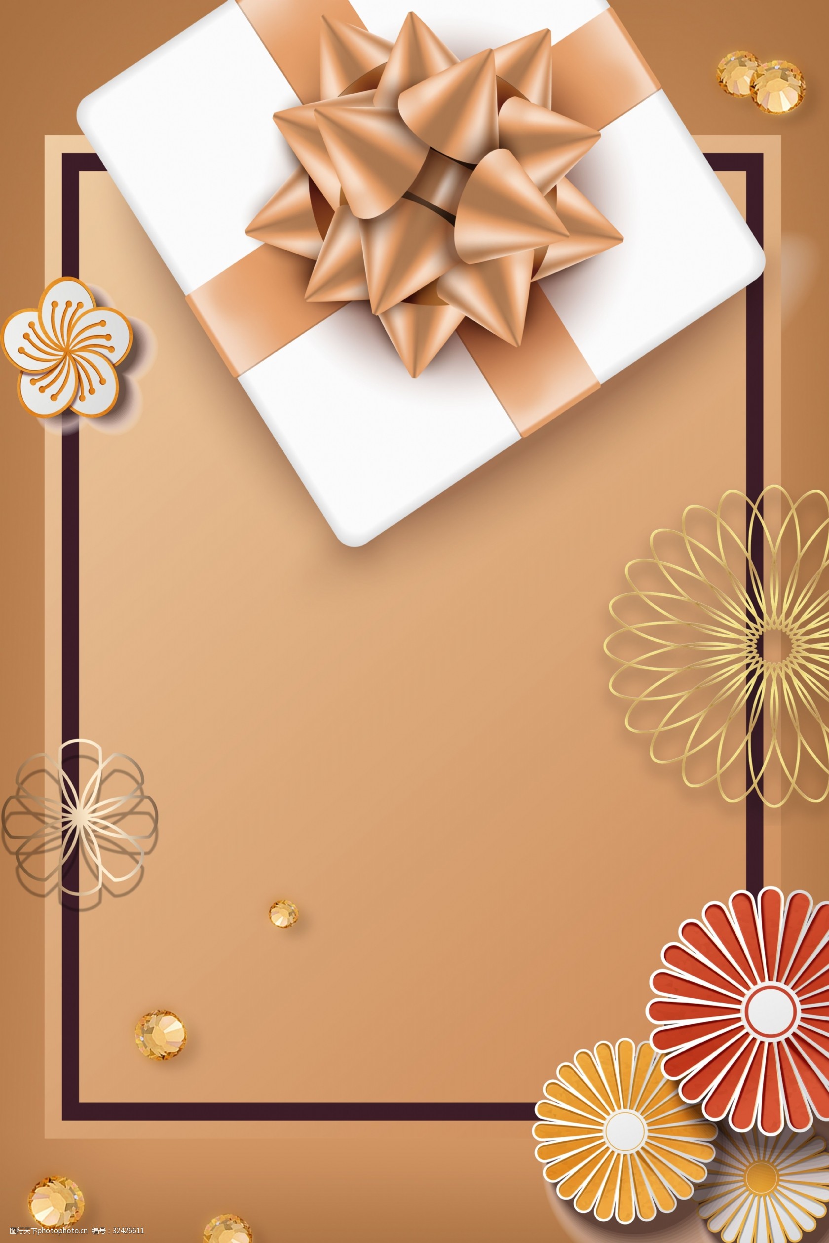 金色邀请函质感礼物礼盒广告背景