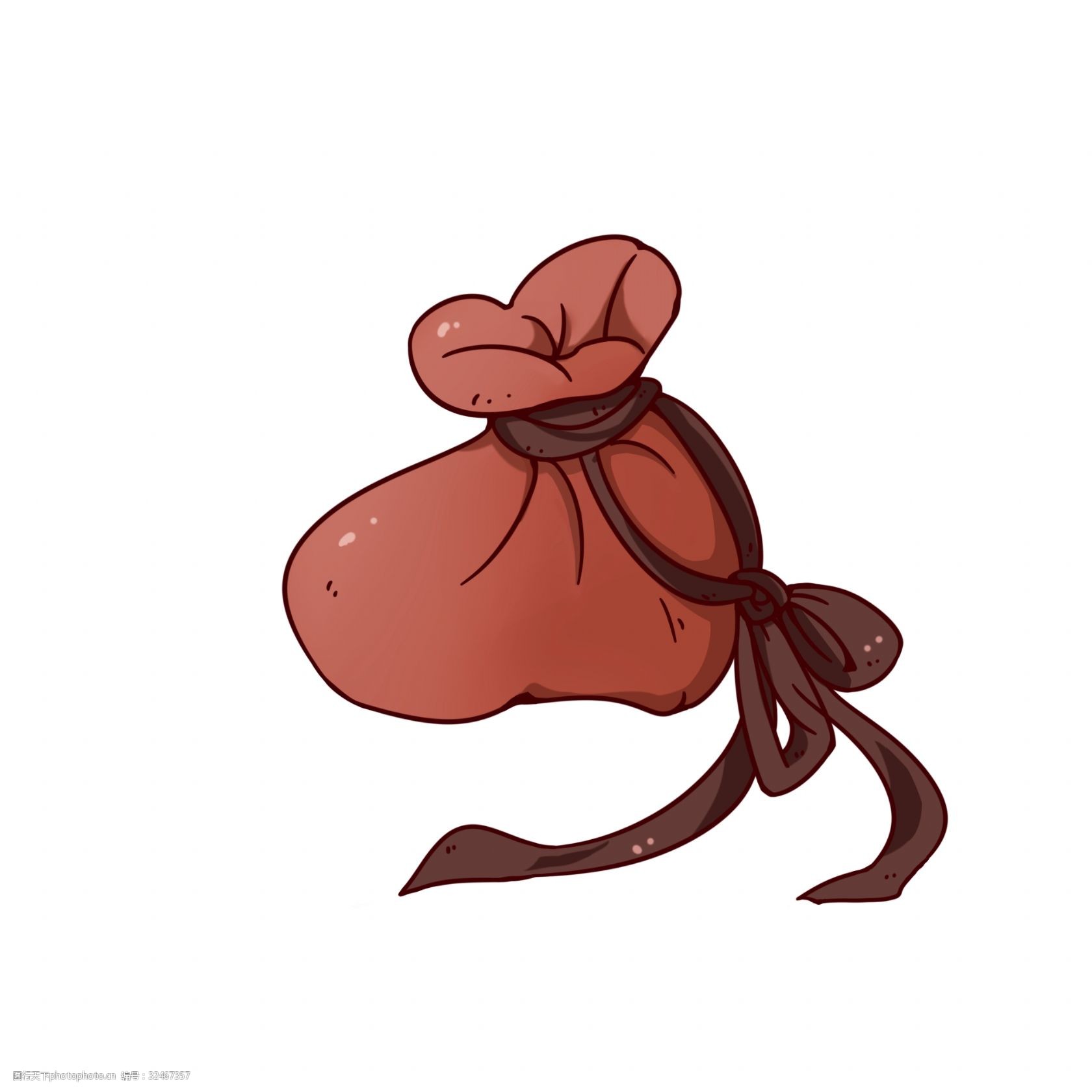 卡通手绘传统香囊插画