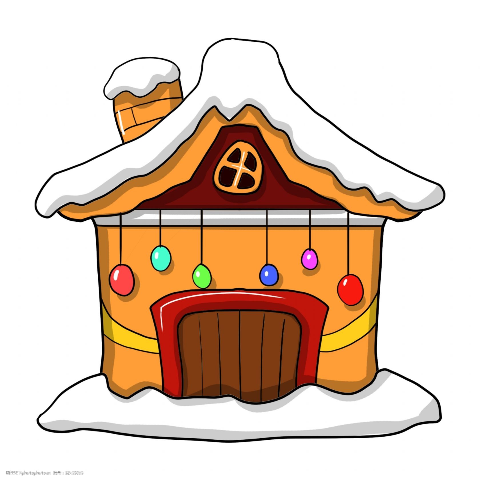 关键词:手绘黄色圣诞屋插画 圣诞屋 圣诞节 小房子 手绘房子 房子插画