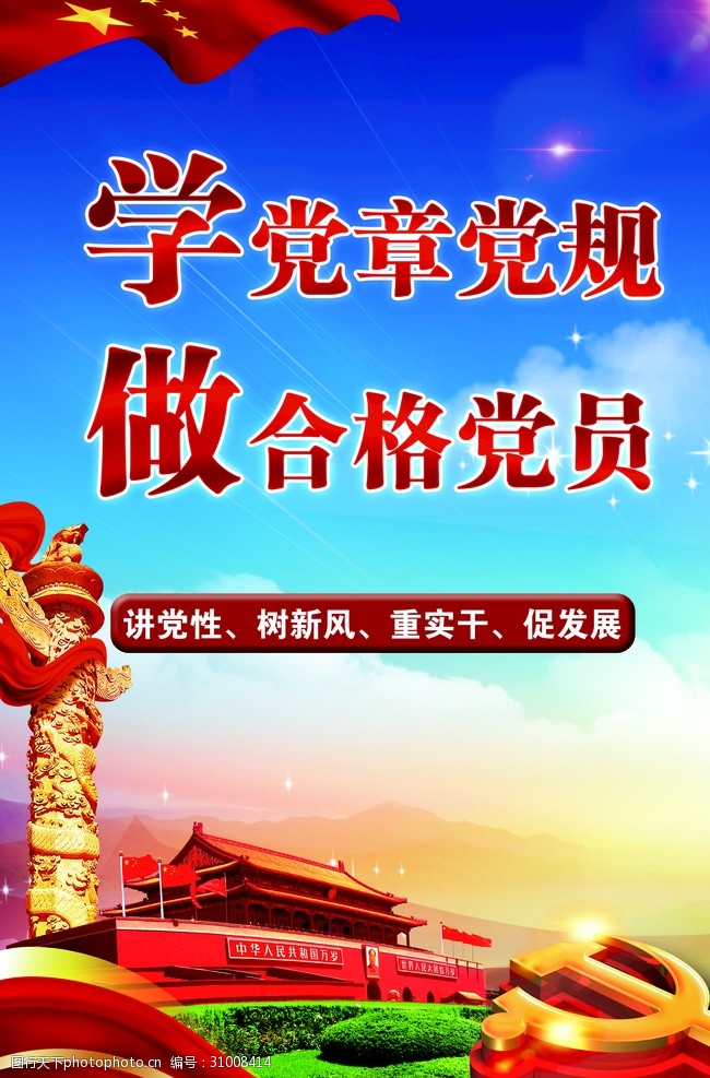 学党章党规做合格党员