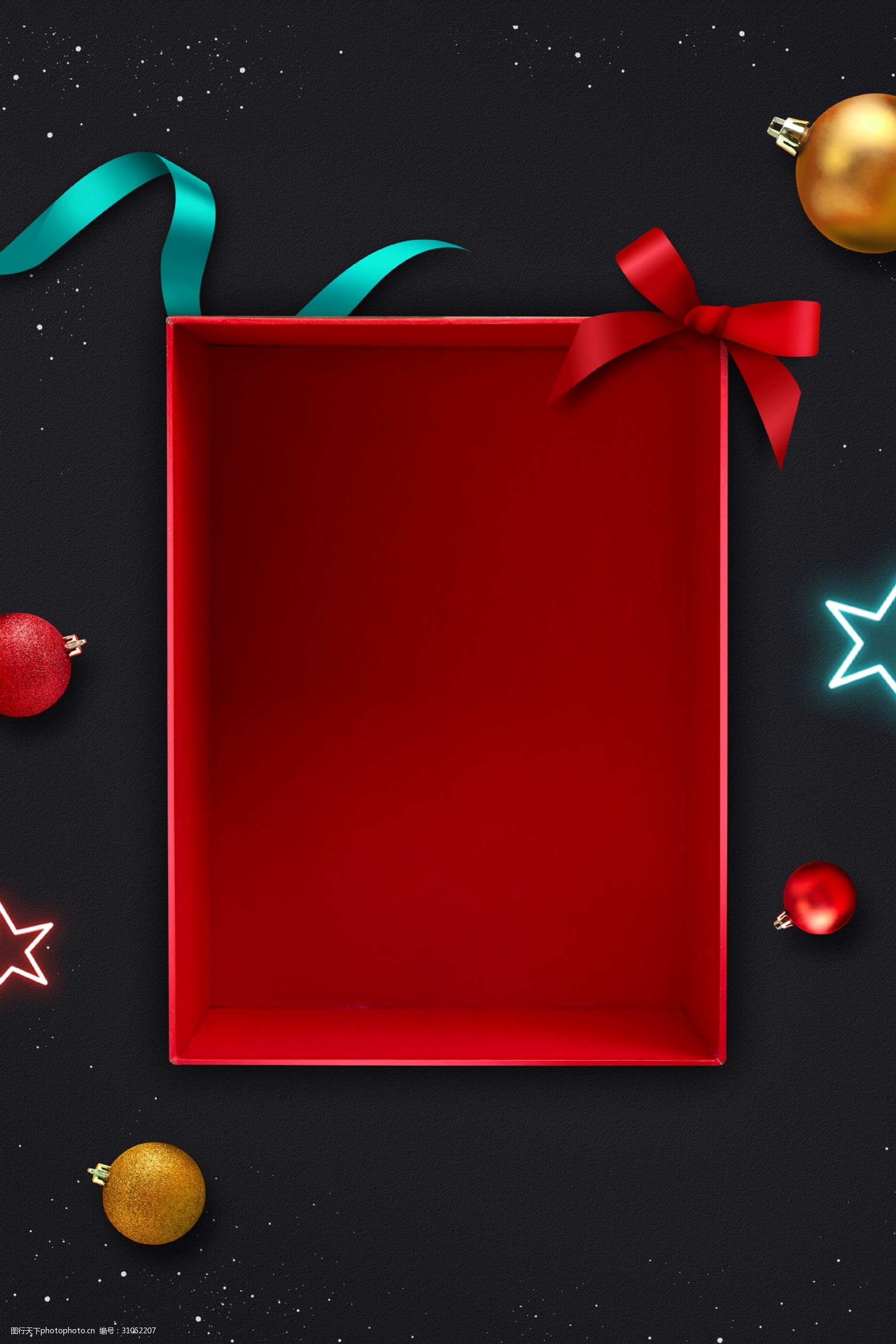 红黑金简约圣诞背景设计