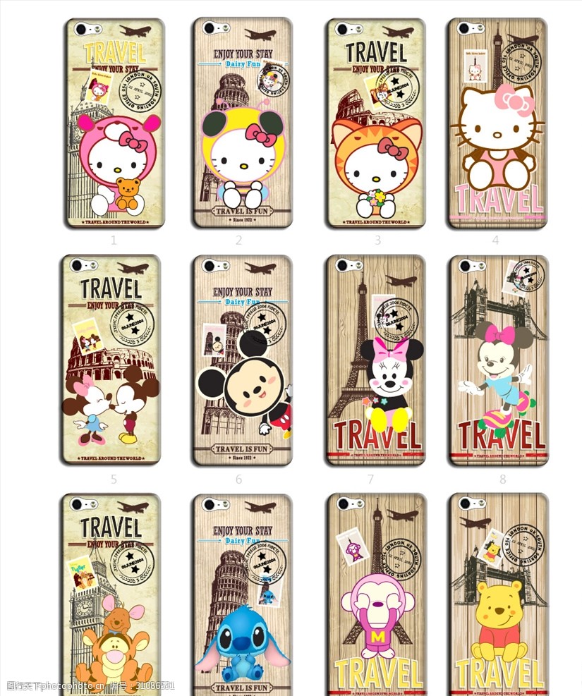 卡通人物手机壳