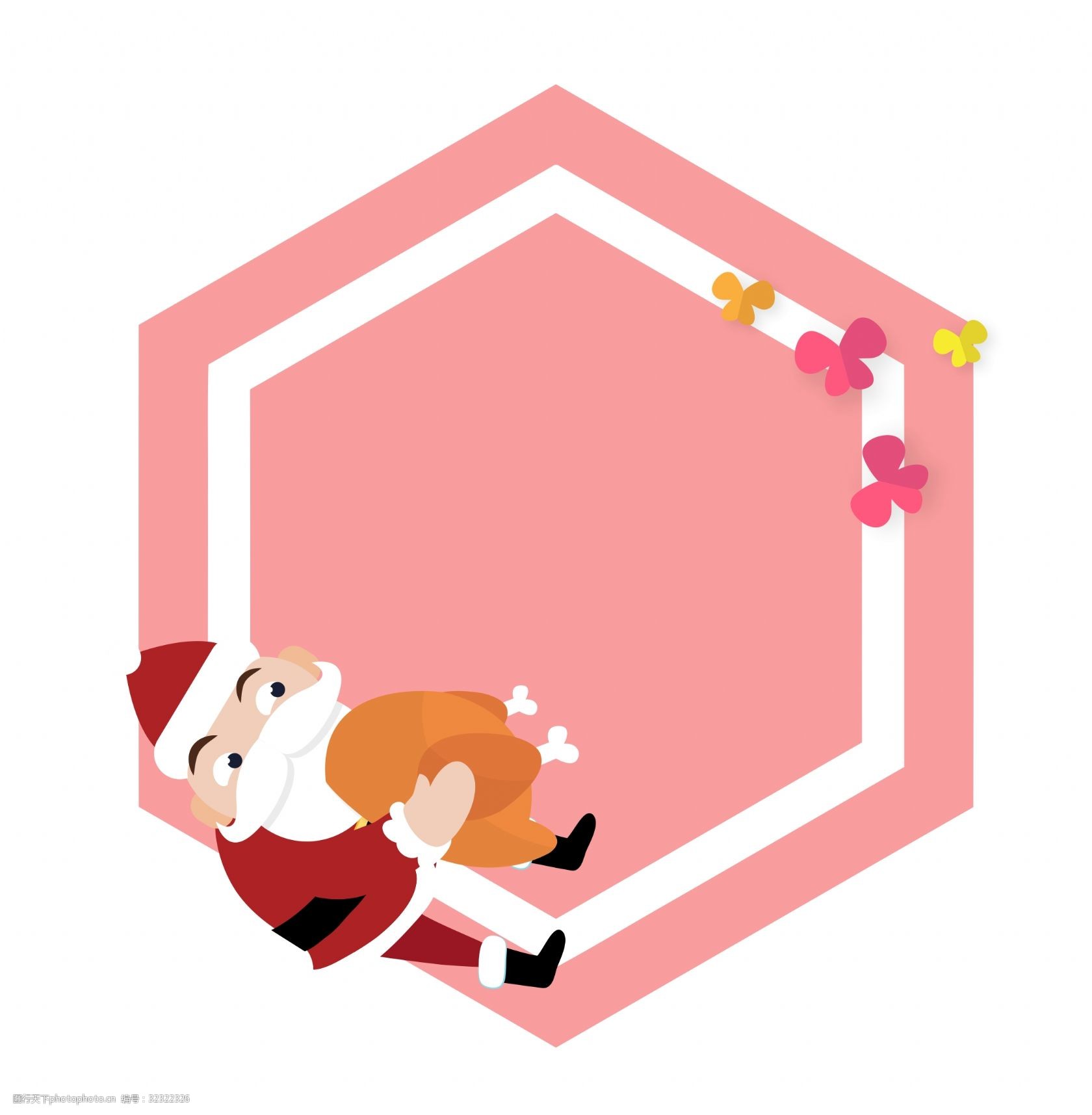 圣诞趣味卡通边框