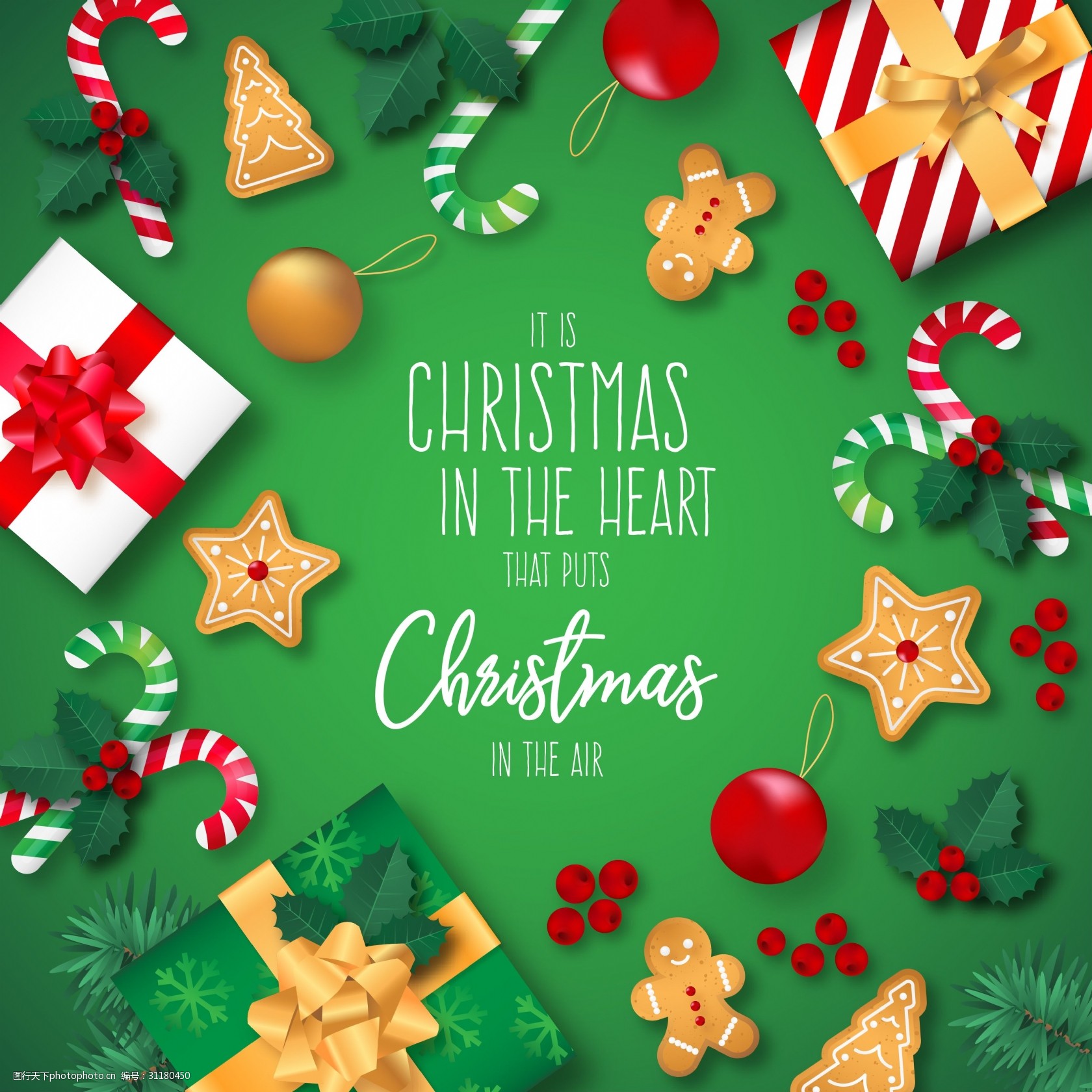 圣诞节装饰元素背景