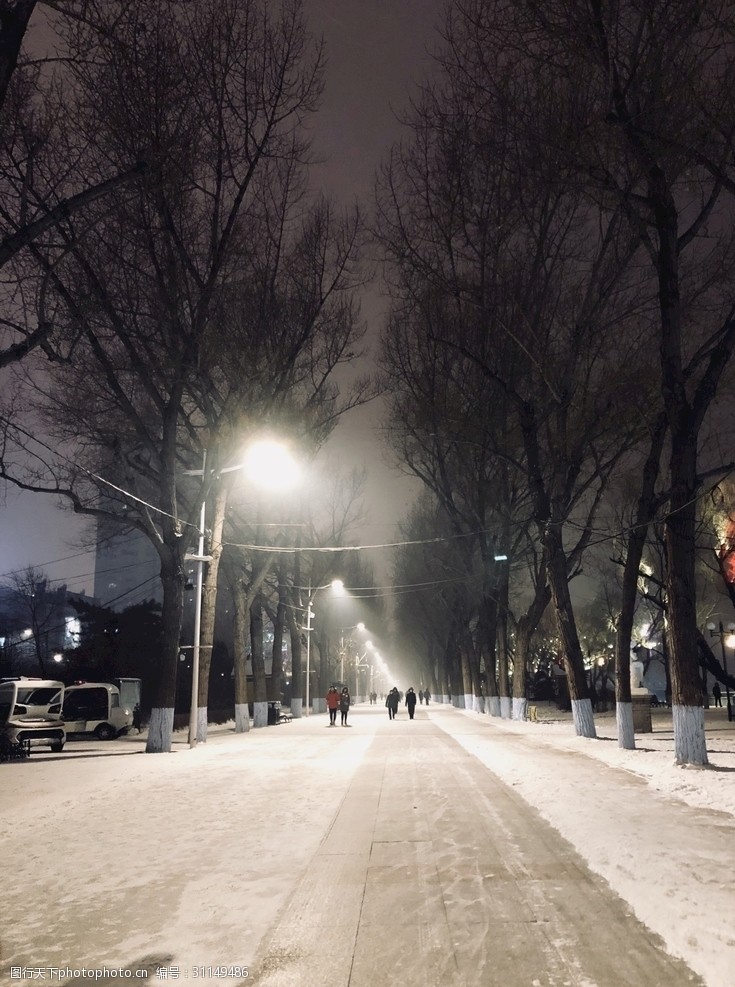 寒冷的街道图片