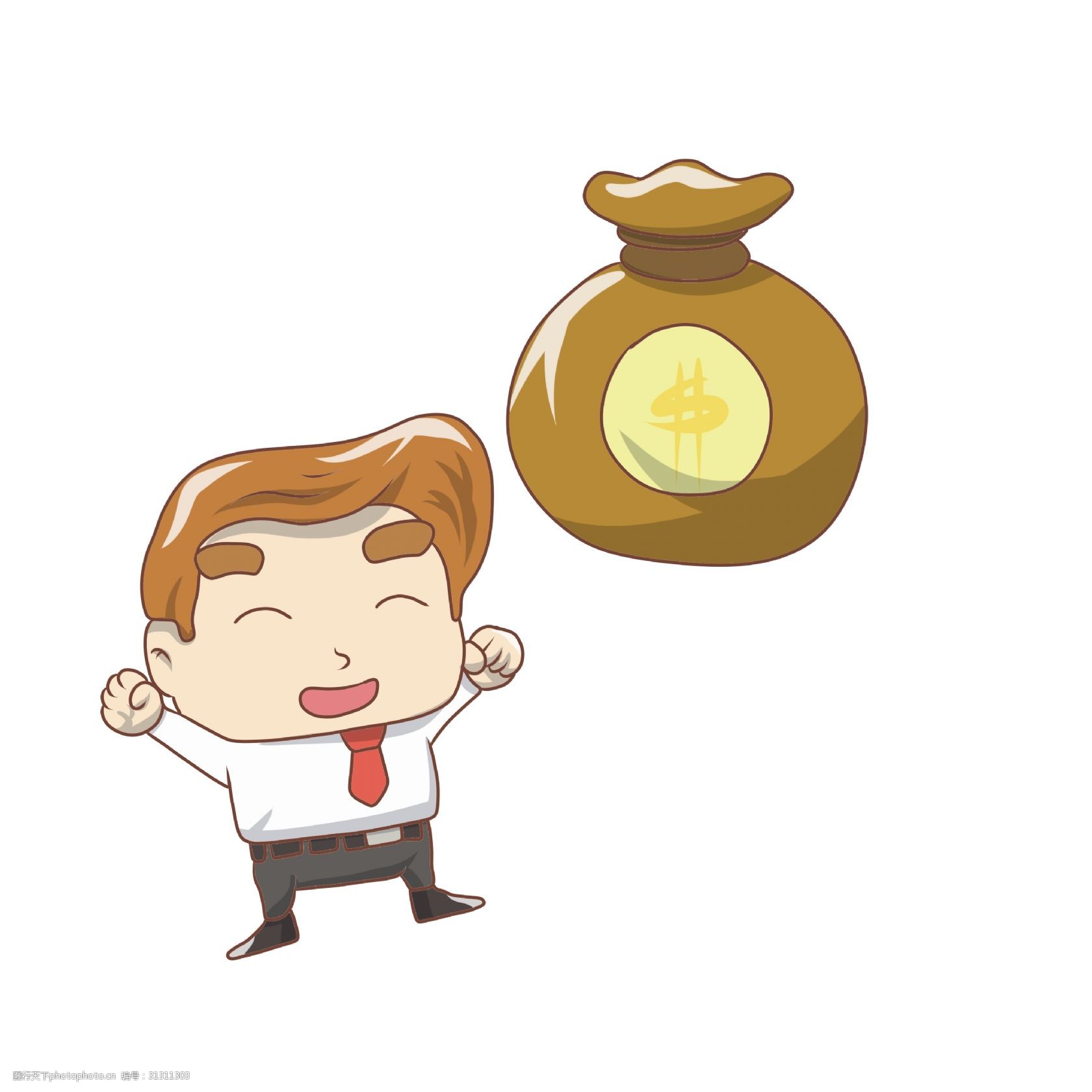 关键词:年终奖发放手绘插画 卡通人物插画 福袋 金钱 钱袋 复古 年终