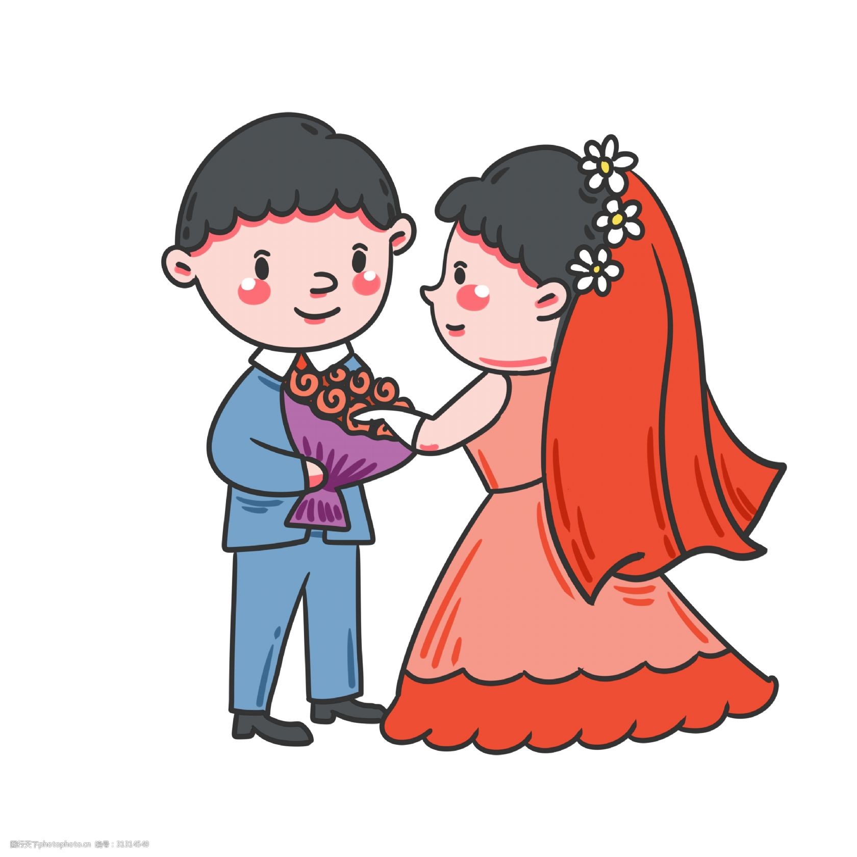 结婚插画|插画|商业插画|MINT木心 - 原创作品 - 站酷 (ZCOOL)