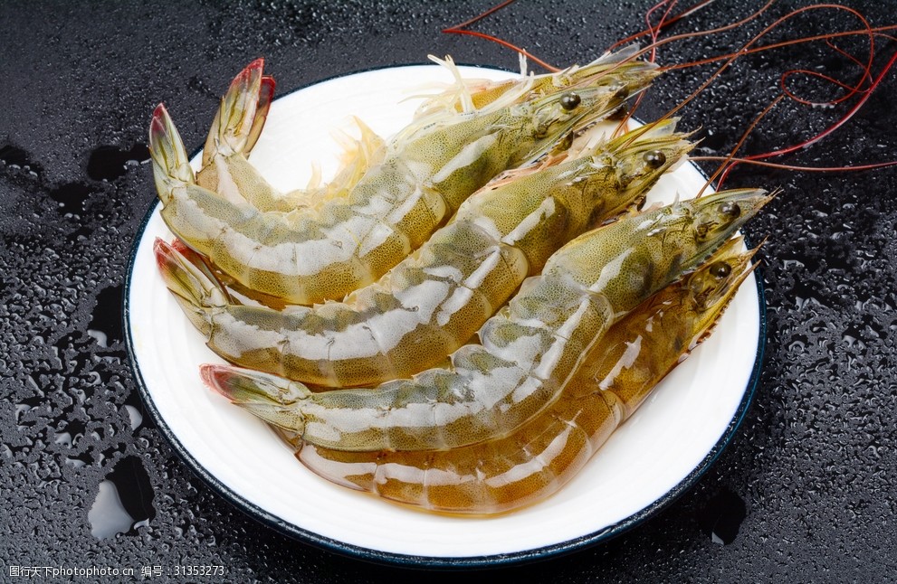 青岛新鲜大虾淘宝高清摄影素材