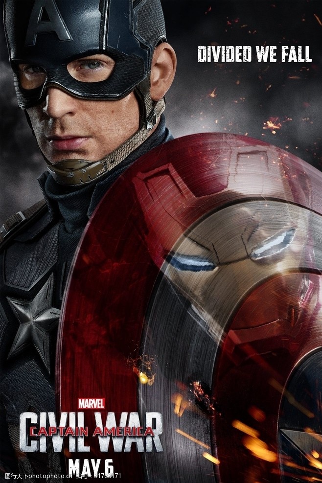 美国队长海报图案